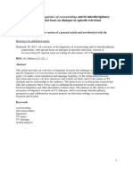 An Overview of The Linguistics of Screenwriting and Its Interdisciplinary Connections, With Special Focus On Dialogue in Episodic Television