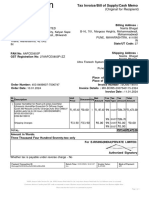 Humidifier Invoice