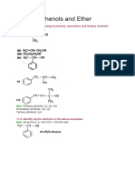 Alcohol Phenols Ethers