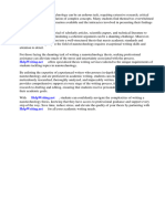 Nanotechnology Thesis PDF