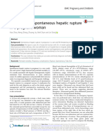 A Rare Case of Spontaneous Hepatic Rupture in A Pregnant Woman