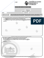 Digital Electronics and Computer Programming Using Oo Basic I (Com 201)