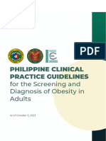 (CPG) Philippine Clinical Practice Guidelines For The Screening and Diagnosis of Obesity in Adults