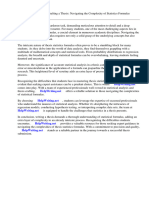 Thesis Statistics Formula