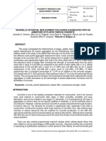 Seashells As Partial Replacement For Coarse Aggregates With An Admixture of Plastic Fiber in Concrete.