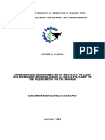 Growth Performance of Green Onion Applied With Different Dosage of Cow Manure and Vermicompost