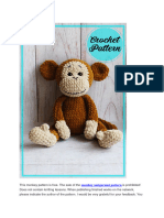 Plush Velvet Monkey Amigurumi PDF Free Crochet Pattern