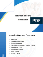 Taxation Theory