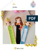 Bookmarks - Tinker Bell, Hermione and Alice - Que Se Teje - Melisa Valdes - ENG - Comp