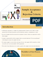 Sample Acceptance & Rejection Criteria