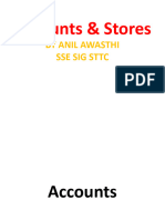 Accounts & Stores: by Anil Awasthi Sse Sig STTC