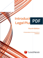 Introduction To Legal Pluralism