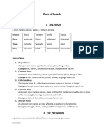 Parts of Speech