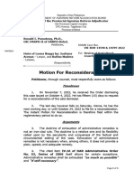 REVISED Template For Motion For Reconsideration of Dismissed Case