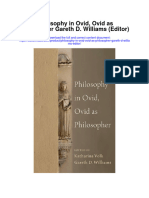 Philosophy in Ovid Ovid As Philosopher Gareth D Williams Editor All Chapter