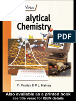 205-W1 - Sampling-Instant Notes - Analytical Chemistry