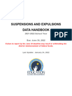 Suspensions and Expulsions Data Handbook: 2021-2022 School Year