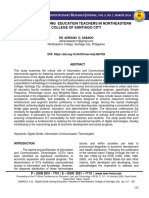 Digital Divide Among Education Teachers in Northeastern College of Santiago City