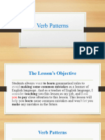 Verb Patterns