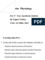 Endocrine Physiology For Ansthesia