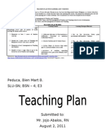 Teaching Plan For Diarrhea