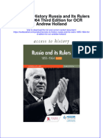 PDF Access To History Russia and Its Rulers 1855 1964 Third Edition For Ocr Andrew Holland Ebook Full Chapter