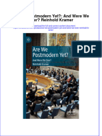 PDF Are We Postmodern Yet and Were We Ever Reinhold Kramer Ebook Full Chapter