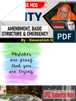 Amendment, Basic Structure & Emergency