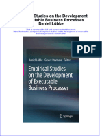 PDF Empirical Studies On The Development of Executable Business Processes Daniel Lubke Ebook Full Chapter