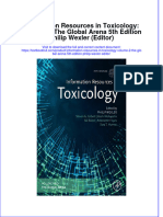 PDF Information Resources in Toxicology Volume 2 The Global Arena 5Th Edition Philip Wexler Editor Ebook Full Chapter