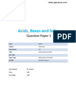 12.1 Acids Bases and Salts CIE IGCSE Chemistry Practical QP