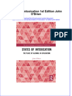 Full Chapter States of Intoxication 1St Edition John Obrien PDF