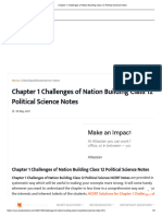 Chapter 1 Challenges of Nation Building Class 12 Political Science Notes