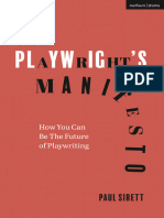 The Playwright's Manifesto (Book)