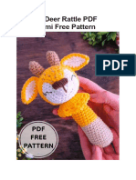 Crochet Deer Rattle PDF Amigurumi Free Pattern