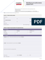 SG Worldcare Pre Authorisation