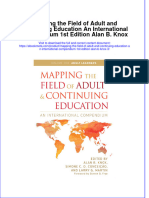 Mapping The Field of Adult and Continuing Education An International Compendium 1St Edition Alan B Knox 3 Online Ebook Texxtbook Full Chapter PDF