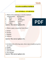 IGKO Olympiad Sample Paper 1 For Class 6 With Solutions