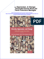 Diversity Oppression Change Culturally Grounded Social Work 3Rd Edition Flavio Francisco Marsiglia Full Chapter PDF