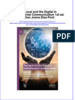 The Local and The Digital in Environmental Communication 1St Ed Edition Joana Diaz Pont Full Chapter PDF