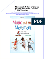 Music and Movement A Way of Life For The Young Child 7Th Edition Version Full Chapter PDF