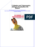 Full Download PDF of (Ebook PDF) Algebra and Trigonometry With Modeling & Visualization 6th Edition All Chapter