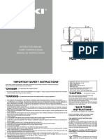 Juki HZL-12Z Sewing Machine Instruction Manual