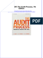 Full Download pdf of (eBook PDF) The Audit Process, 7th Edition all chapter