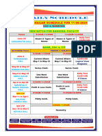 SSC Schedule