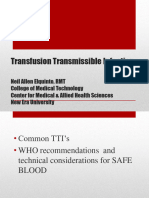 Transfusion Transmitted Infection