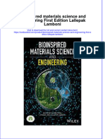 Bioinspired Materials Science and Engineering First Edition Lallepak Lamboni PDF Full Chapter