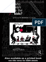 Nancy Folbre-Who Pays For The Kids - Gender and The Structures of Constraint (Economics As Social Theory) (1994)