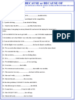 DYCyQ8K4ZS Because or Because of Esl Grammar Exercise Worksheet For Kids