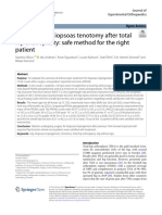 Arthroscopic Iliopsoas Tenotomy After Total Hip Arthroplasty: Safe Method For The Right Patient